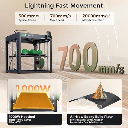 Miniatura 5 de Creality Ender-5 Max impresora 3D, volumen de construcción grande 400x400x400mm, impresión de alta velocidad 700mms, nivelación automática de 36