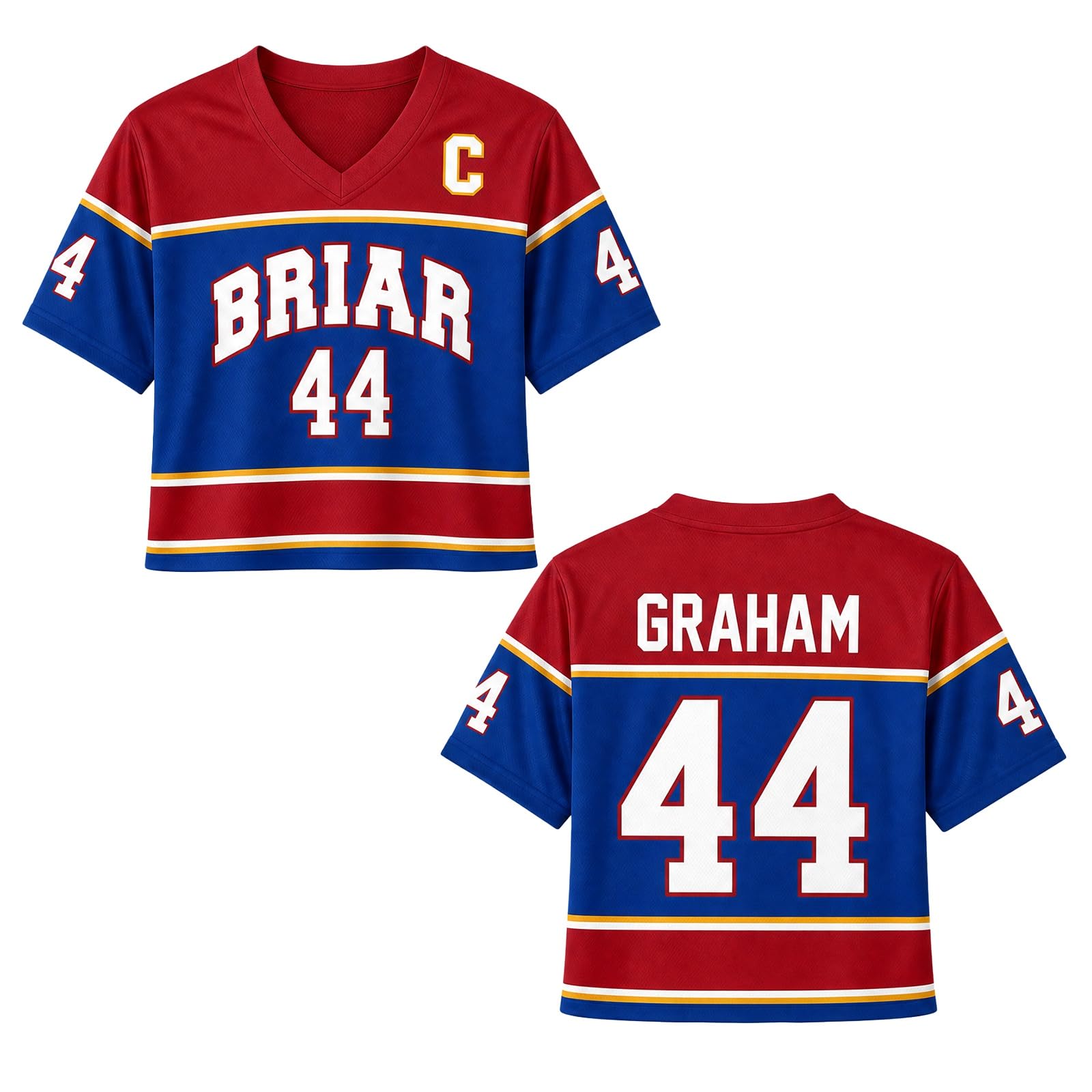 Off Campus Hockey Jersey Graham 44 & Logan 22 & Tucker 46 & Di Laurentis 66 Briar U Jersey Shirts Men/Women Unisex Short Sleeve Briar Hockey Shirts Sports Inspired Tshirts Off Campus Merch for Fans — image 1