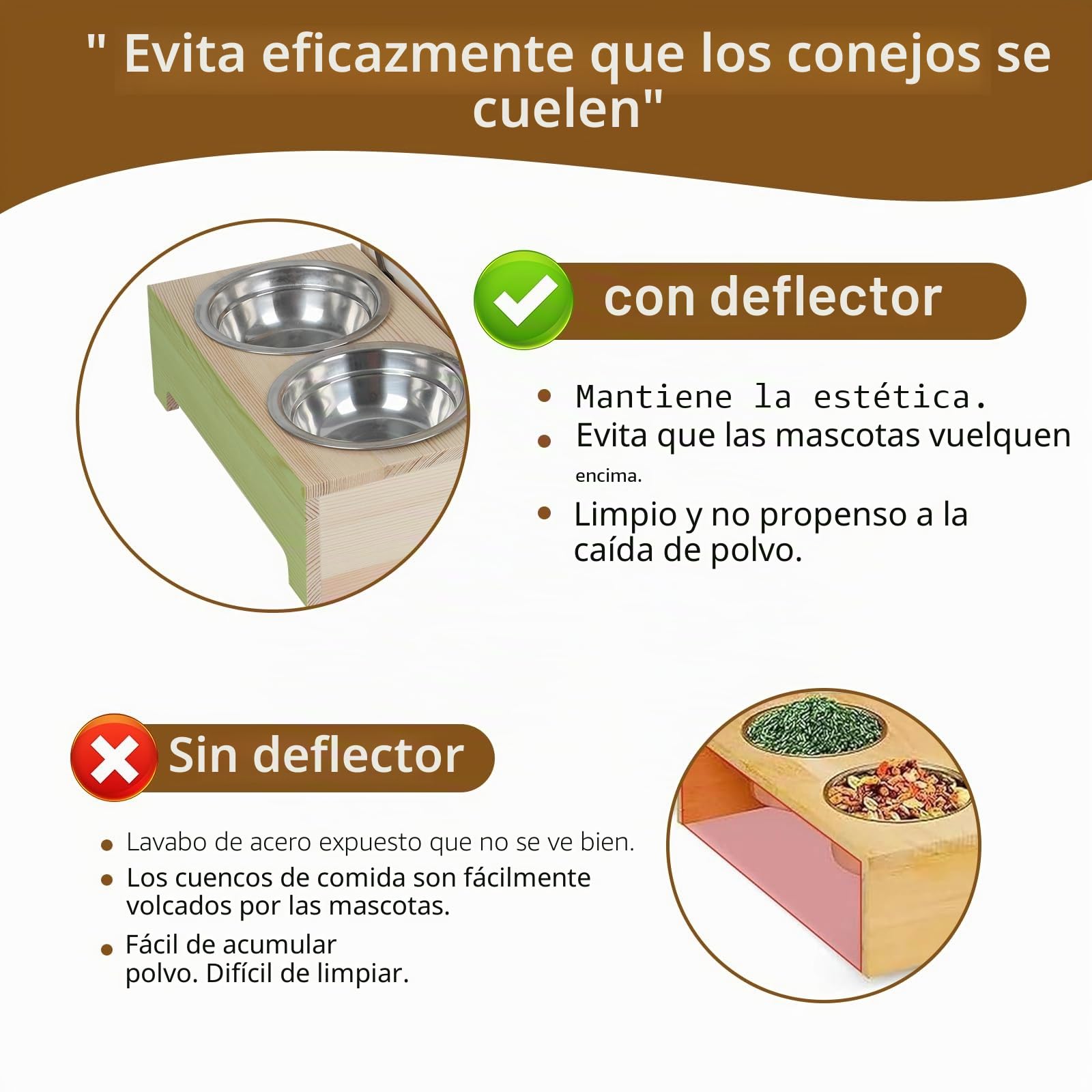 Dispensador de comida para heno de conejo, comedero de heno con caja de plástico para gatos, inodoro, cuencos y botella de agua, comedero de heno, conejo de madera para cobayas, hámsteres, animales