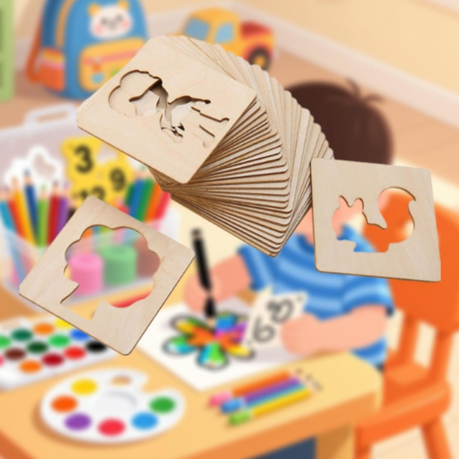 Pochoirs À Dessin De Dessin Au Pochoir Bricolage Pour Enfant