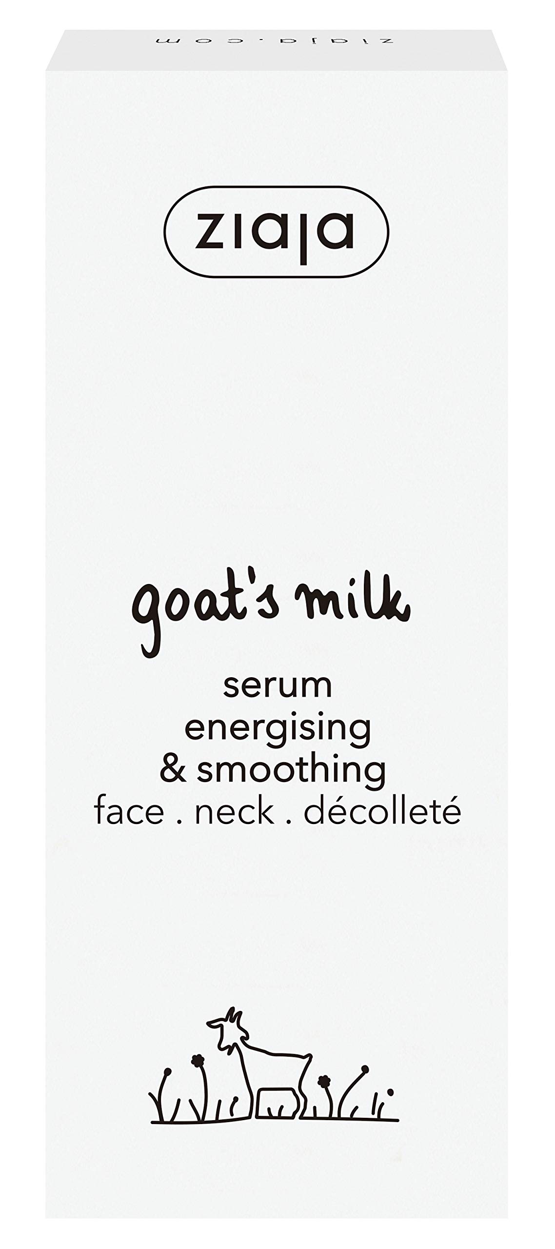 Ziaja Goat’s Milk Energising & Smoothing Face Serum, 50ml - Hydrating, Nourishing & Revitalising Formula for All Skin Types