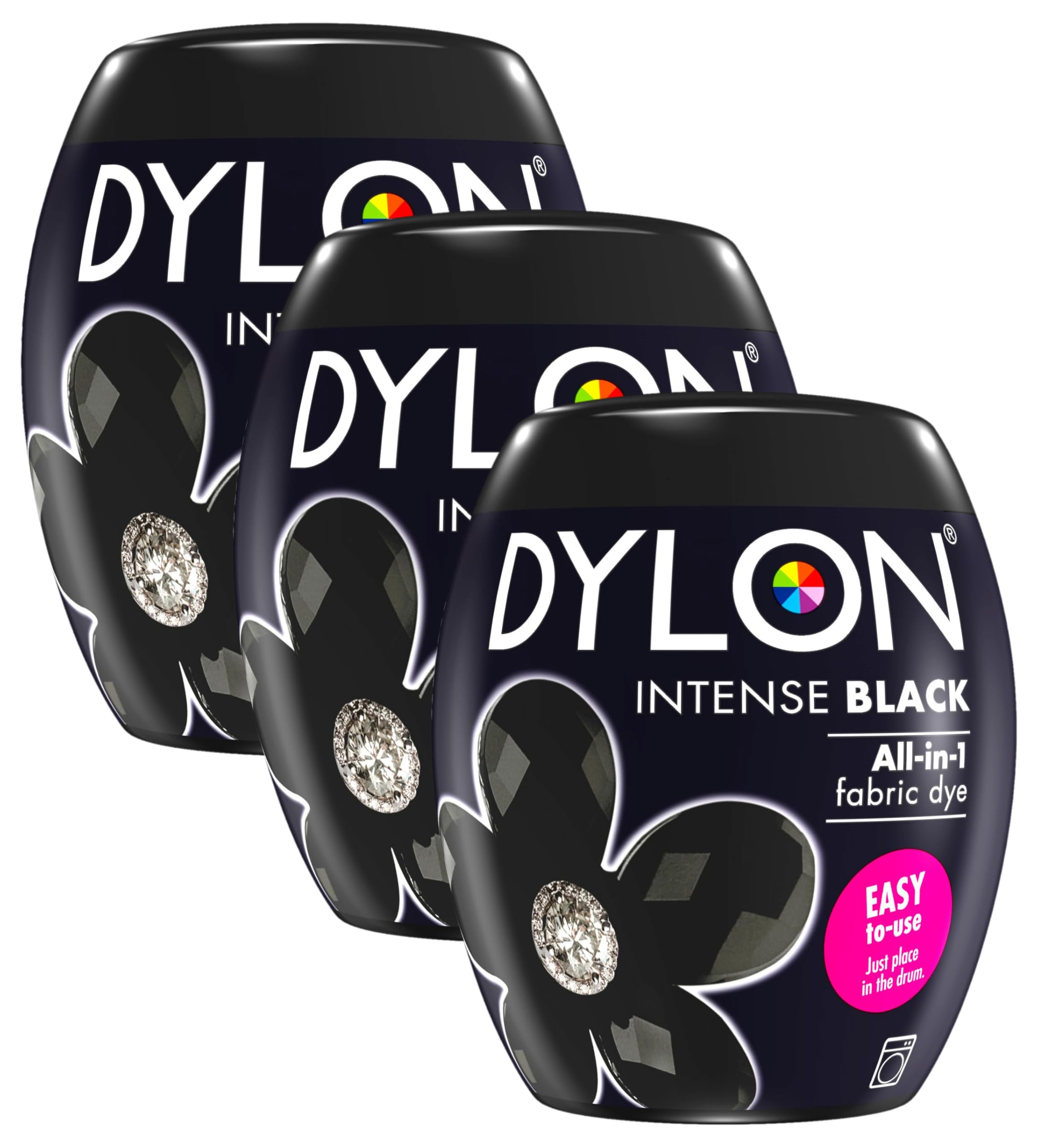 Dylon Washing Machine Fabric Dye Pod Intense Black, 350g, Packaging May Vary — view 25