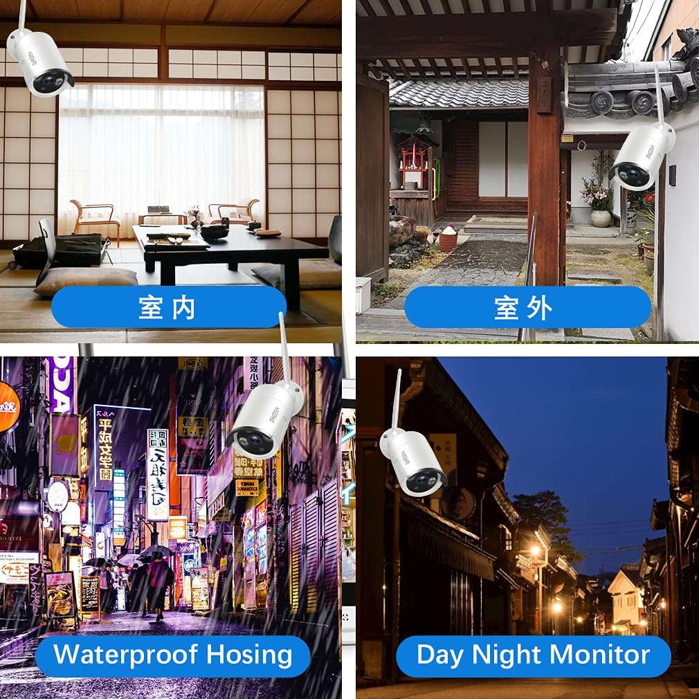 Indoor and outdoor camera placement examples
