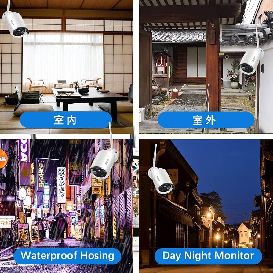 新品 TMEZON ワイヤレス 防犯カメラ2台セット 300万画素 10ch Amazon.co.jp: ワイヤレス 防犯カメラセット TMEZON 【2024最新