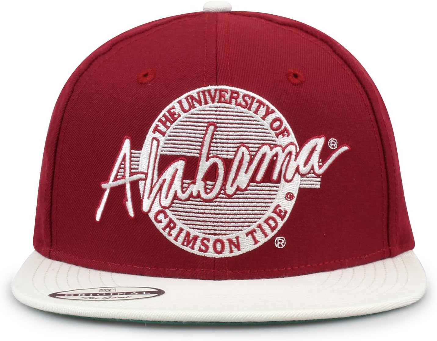 The Game NCAA Licensed Alabama Crimson Tide Flat Brim Snapback Hat, University of Alabama Game Day Hat