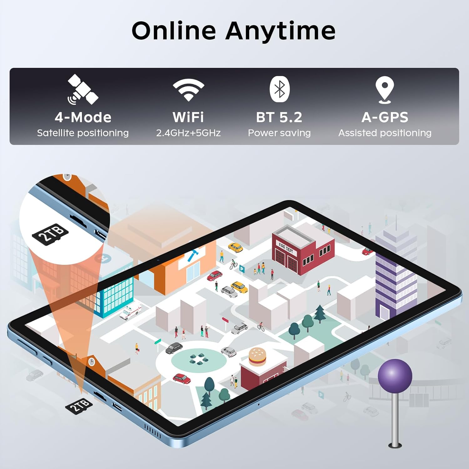 11 Inch Tablet Android 16 with Keyboard, 24GB RAM + 256GB ROM (2TB Expand), T7250 Octa-Core, 1920x1200 IPS FHD Display, 16MP+8MP Dual Camera, Gemini AI, GPS, 2.4G/5G WiFi, 8000mAh, Widevine L1