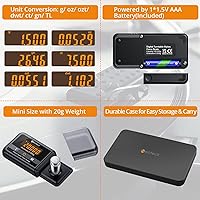 Vista 4 de Neoteck 0.005g/100g Professional Turntable Stylus Force Gauge Scale with Touch Screen and Backlight LCD for Tonearm Phono Cartridge, Nonmagnetic and