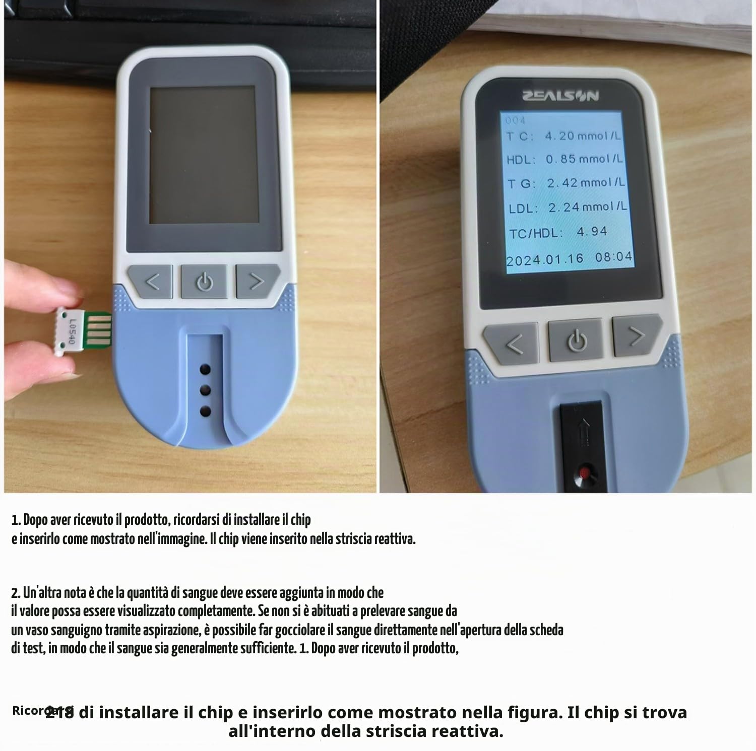 4 In 1 Tester Di Colesterolo Multifunzionale Con 25 Strisce,Misuratore Colesterolo,Misuratore Colesterolo E Trigliceridi Per La Misurazione Del Colesterolo Totale,LDL,HDL Con Borsa Trasporto
