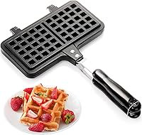 Vista 1 de Dicunoy Non-stick StoveTop Waffle Maker, 8" Portable Aluminum Pan for Sandwich Toaster, Breakfast