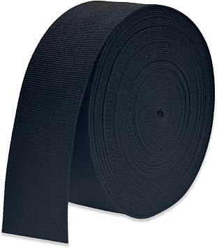 Wide Webbing Straps for Replacement Lawn Chair 2inch 12 Yards Heavy Polyprorylene Straps for Outdoor DIY Gear Repair Pet Collars Decorative Webbing Straps for Crafts Bags