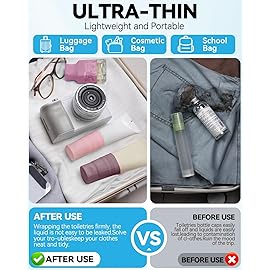 16 Pack Silicone Bottle Cover,Travel Essential for Women Men,Cruise Ship Essential 2025,Beach Vacation EssentialsTravel Size Toiletries,Airplane Travels Accessories Elastic Sleeves for Leak Proofing