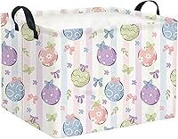 Vista 19 de HIYAGON - Cesta de almacenamiento rectangular de animales para bebés y niños, cesta de almacenamiento para niños para habitación de animales