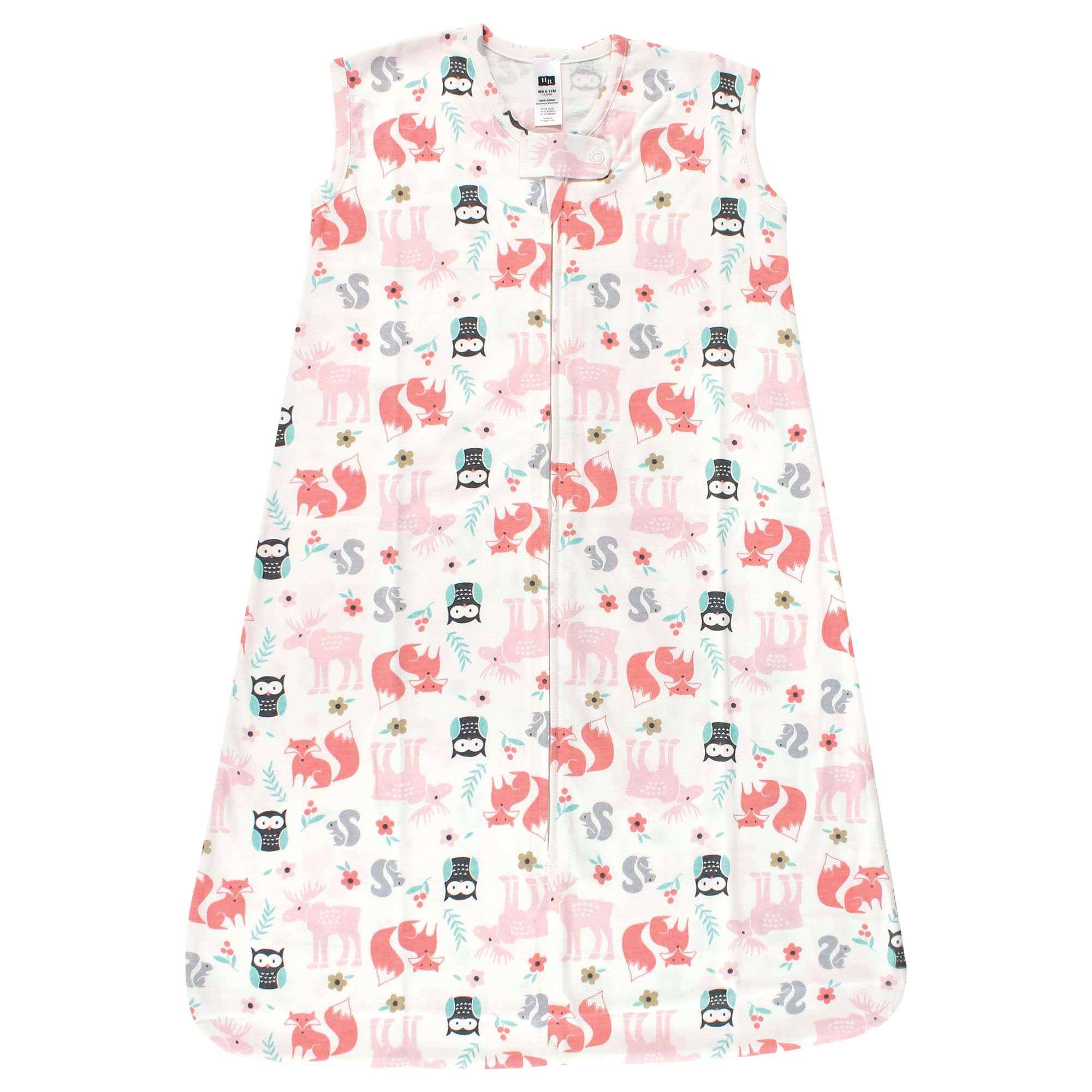 Hudson Baby Unisex BabyCotton Sleeveless Wearable Sleeping Bag, Sack, Blanket