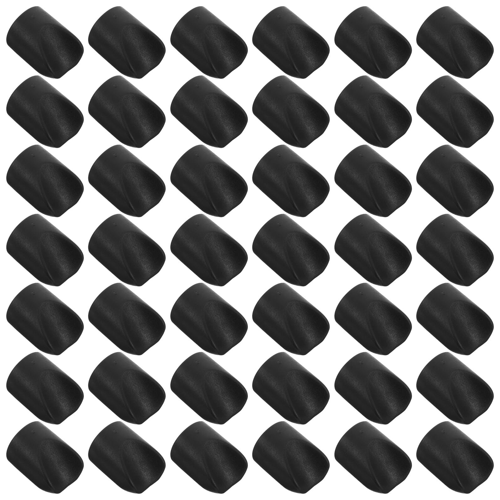 Protectores de patas de sillas plegables: 100 tapas traseras negras