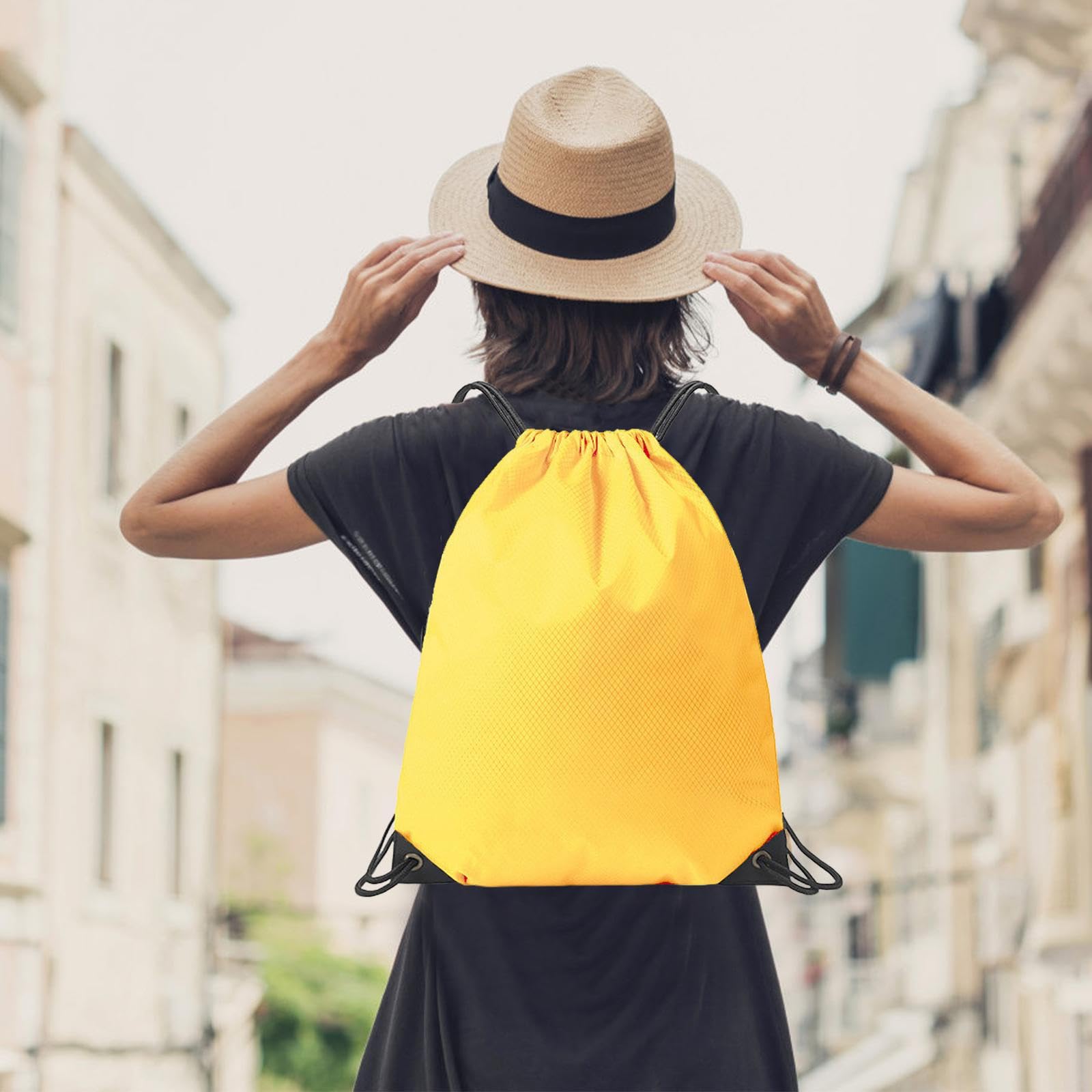 Ceneda Rucksack Mit Kordelzug – Wasserabweisend, 43,2 X 34,3 Cm, Mit Zwei Reißverschlusstaschen – Sporttasche Für Damen & Herren