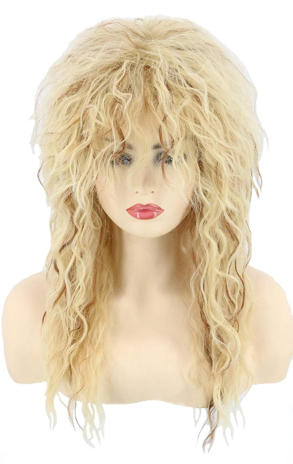 Photo 1 of Topcosplay Blonde 80s Tina Rock Diva Mullet Wig