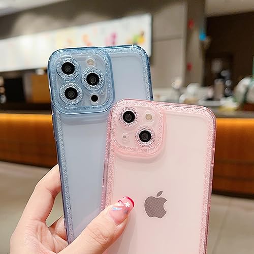 Miniatura 4 de Funda compatible con iPhone 11 Pro Max de 6.7 pulgadas, bonita funda transparente con purpurina para mujeres y niñas, funda de silicona TPU suave a