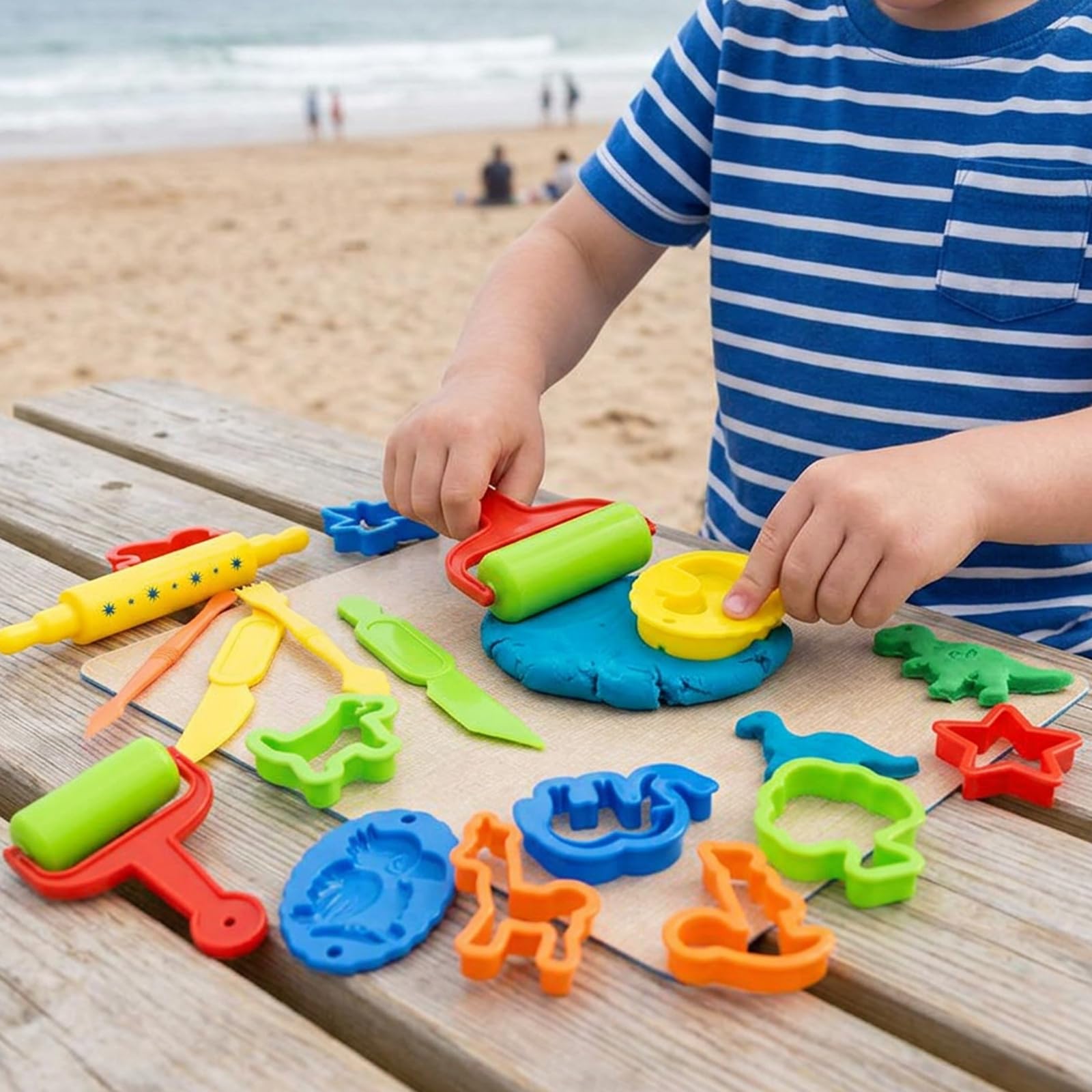 26Pcs Claydough Set, Clay Dough Tools, Claydough Accessories, Claydough Cutters Clay Roller and Modeling Tools - Image 7