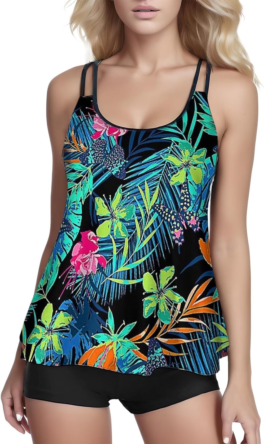 Straps top Swimsuits for Women Plus Size 1 Piece Teen Swimsuits 1 Piece