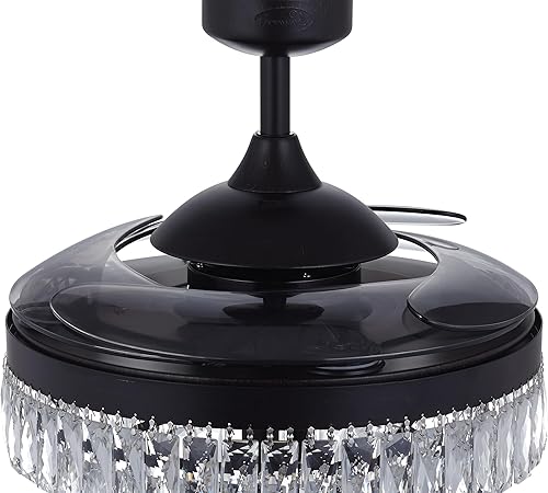 Miniatura 6 de Fanaway Lucci Air Veil 21292201 - Ventilador de techo, hoja retráctil de bajo consumo y estética de diseño único, color negro, 48 pulgadas