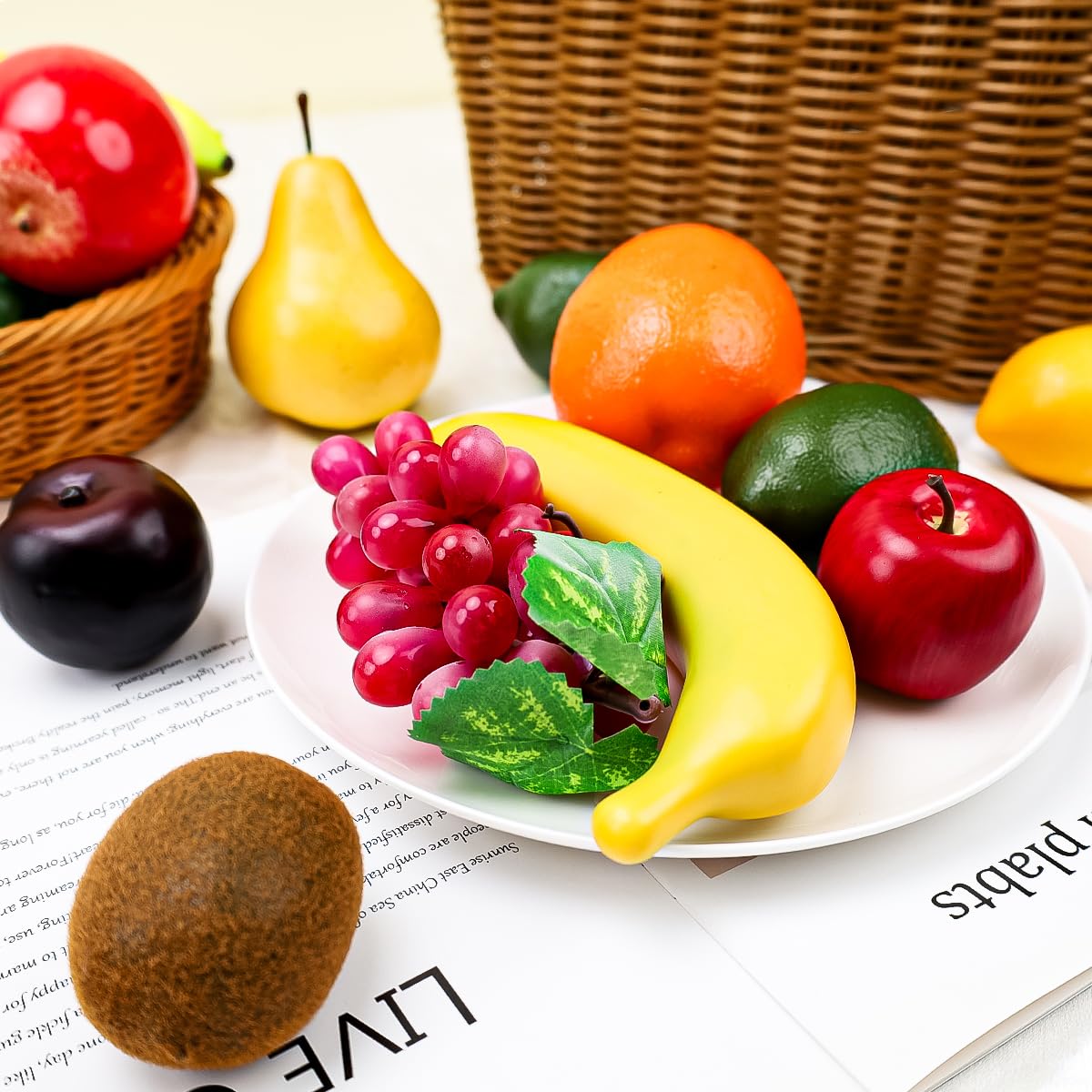 6 stuks kunstmatige groene appels simulatie nep fruit foto rekwisieten woondecoratie