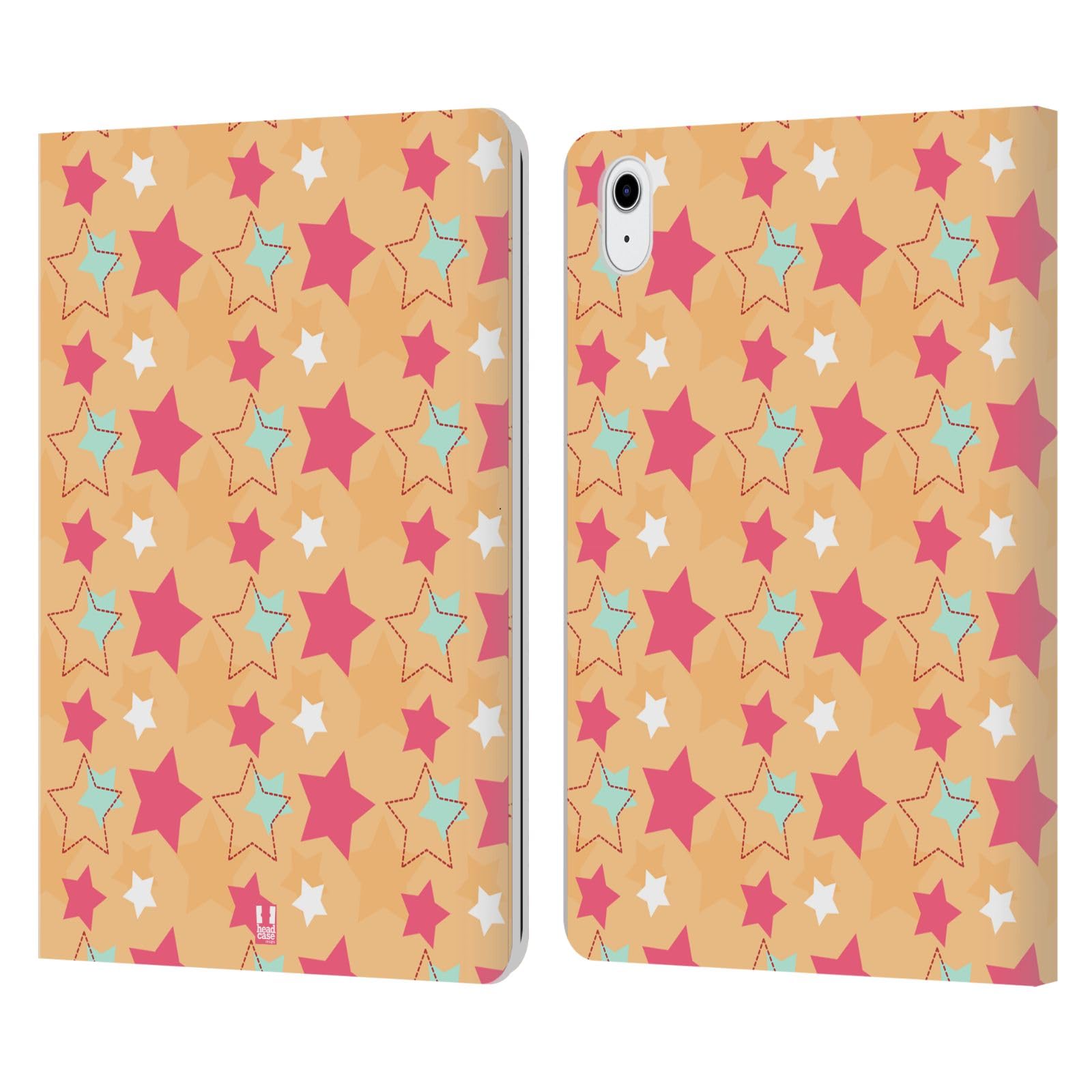 Carcasa de cuero tipo libro Apple iPad Air 2020 2022 con diseño estrellas 7