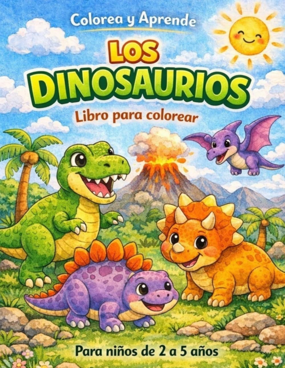 Los Dinosaurios (Colorea y Aprende)