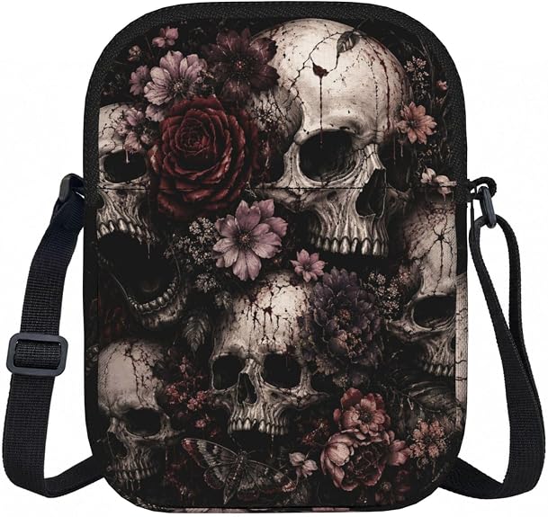 Crossbody Bag for Women, Small Zipper Shoulder Bag with Adjustable Strap