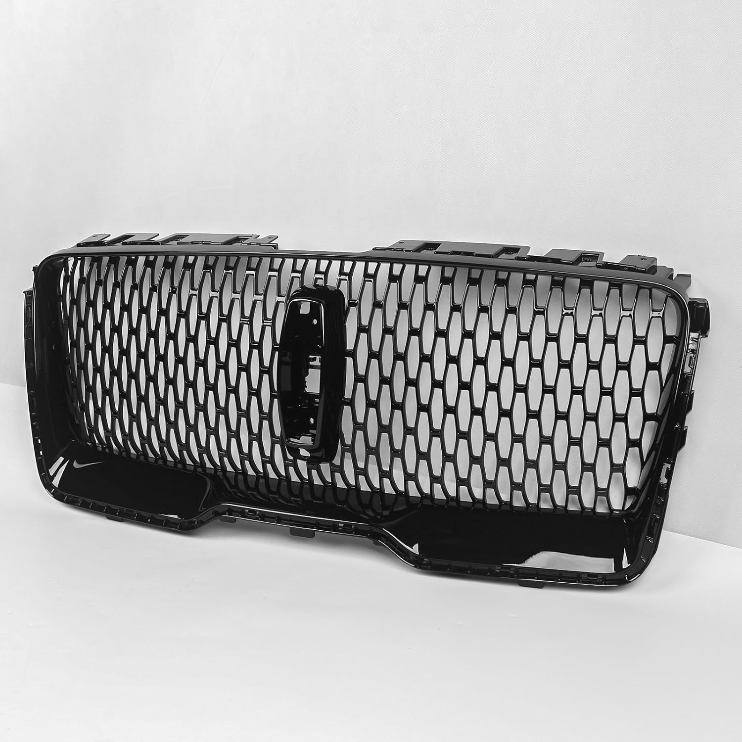 JOLONG Front Upper Grille Fit for Lincoln Navigator 2018-2021 Bumper Upper Hood Grill Sport OE Style Replacement for JL7Z8200BA (Glossy Black)