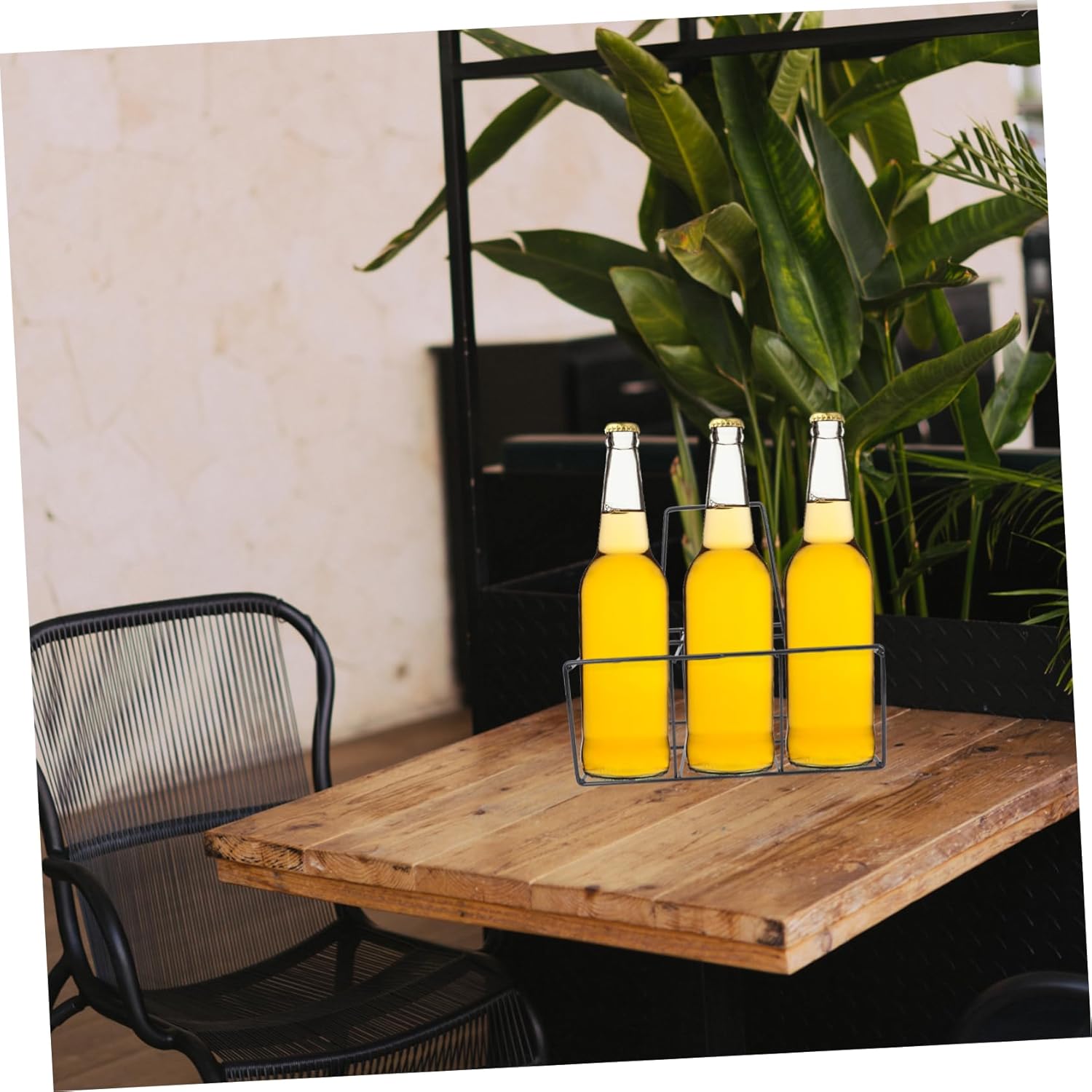 Convenient Bottle Storage Holder Creative Iron Craft Beer Bottle Rack for Kitchen Organization and for Home Use