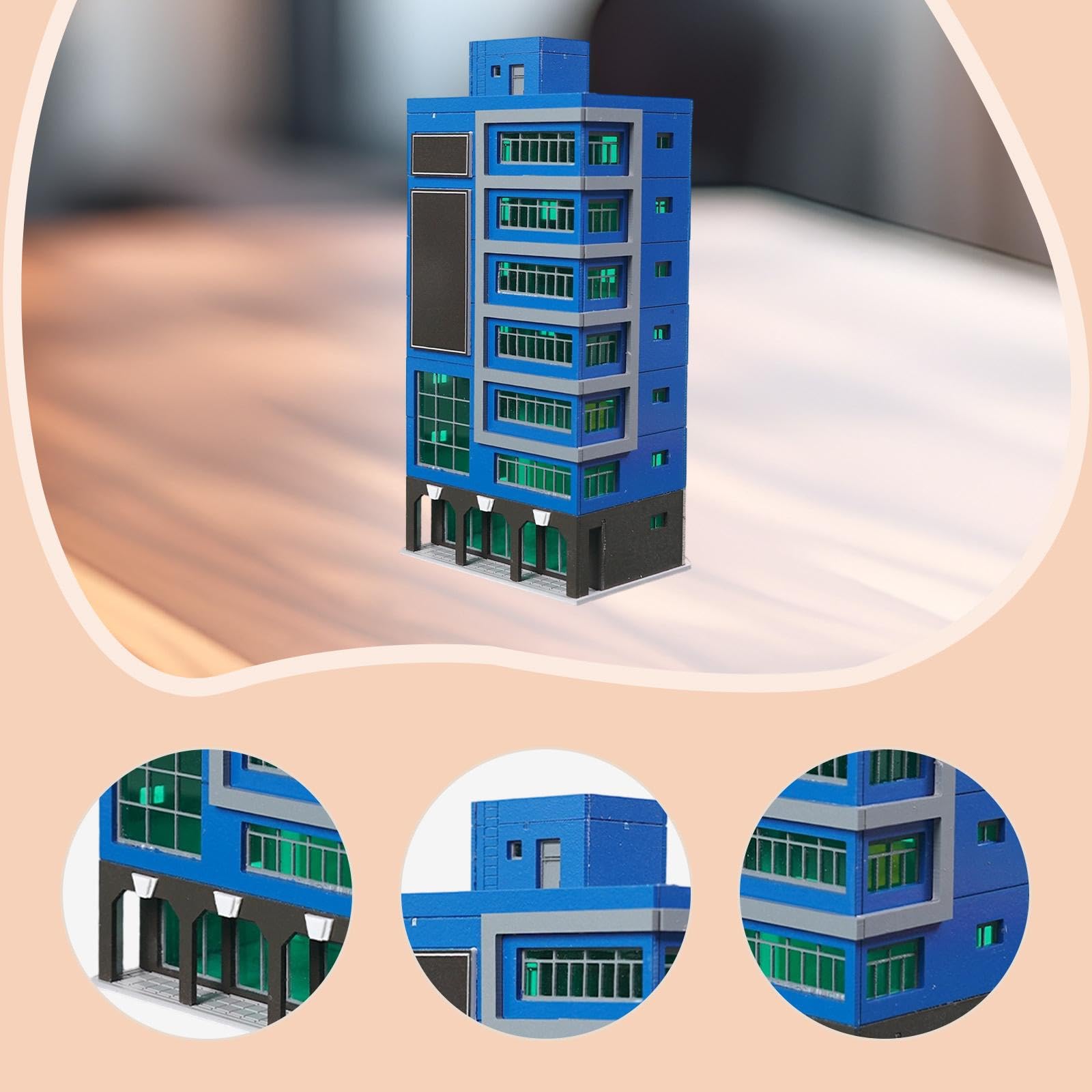 Amazon.co.jp: BreezeTrading 建築模型 現代都市建物モデル DIY