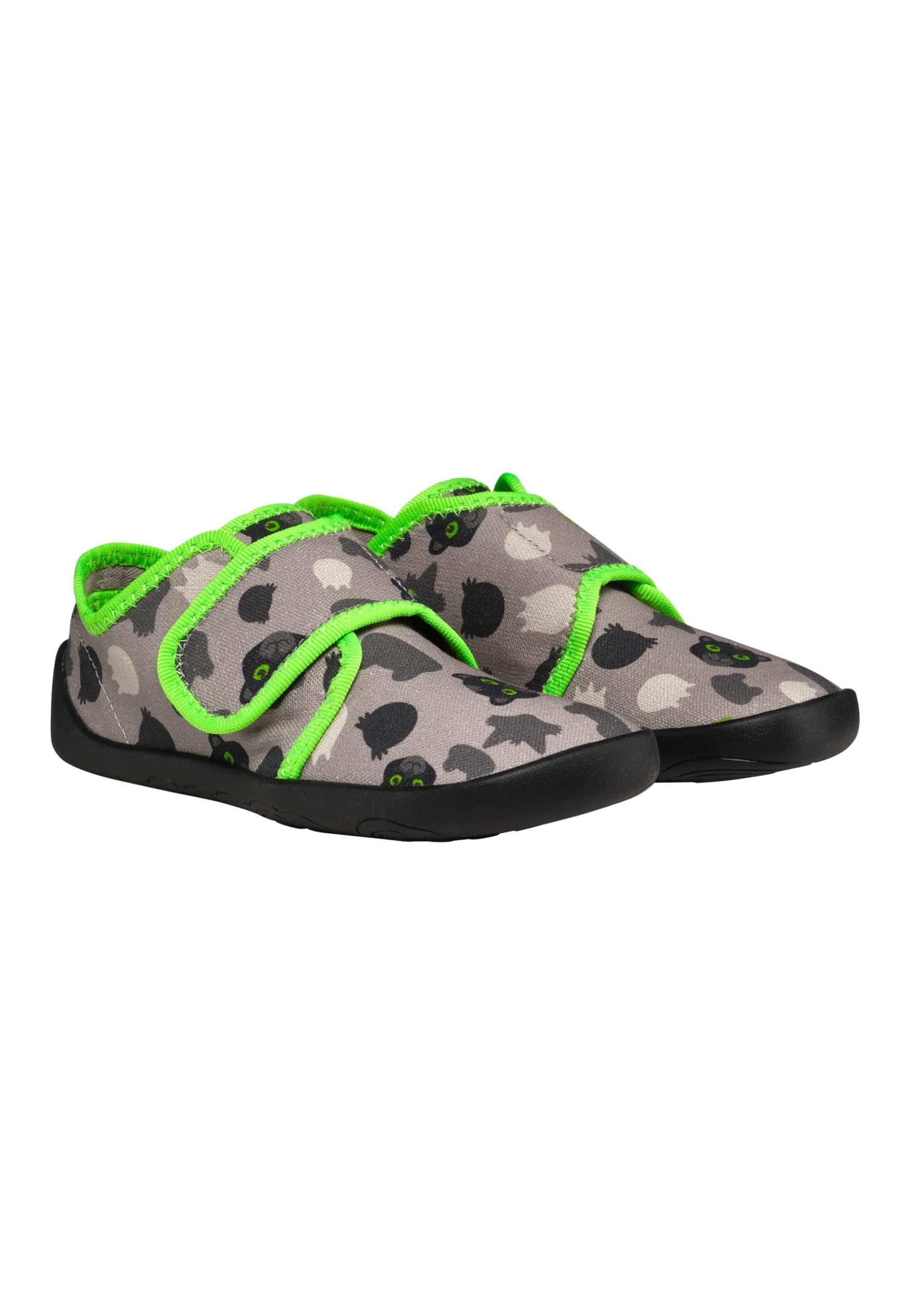 Affenzahn Pantufla Algodón Movy fácil de Poner, Antideslizante, Ligera y Flexible, para guardería, Tallas 21-35