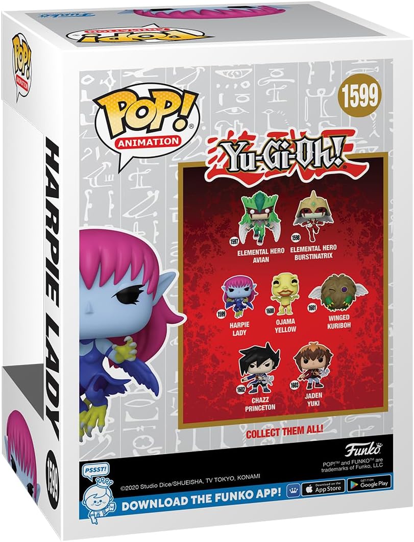 Funko POP! Animation: Yu-Gi-Oh! - Harpie Lady - 1/6 Odds for Rare Chase Variant - Collectable Vinyl Figure - Gift Idea - Official Merchandise - for Kids & Adults - Anime Fans