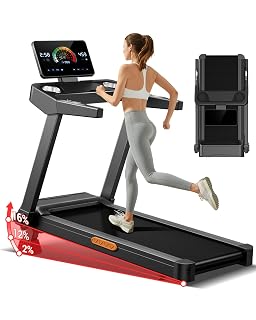 LONTEK Cinta de Correr Plegable con Inclinación 16%, 14 KM/H Cinta de Andar con Frecuencia Cardíaca, 3.5HP Caminadora Electrica para Casa con Pantalla LED, Capacidad de 180kg - Amazon product rated Grade A