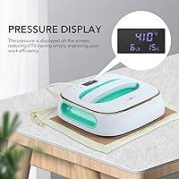 Vista 4 de HTVRONT Máquina de prensa de calor para camisetas con 52 accesorios, prensa de calor portátil con suministros para sublimación y camisa de vinilo HTV
