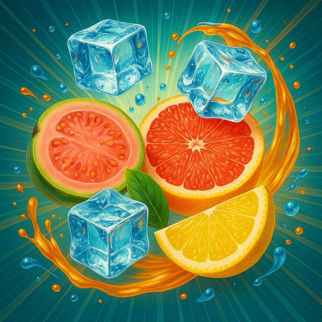 Guava Ice Rush - Guava Limone Pompelmo Ice Aroma Concentrato - Vegano - Sasami - 100ml