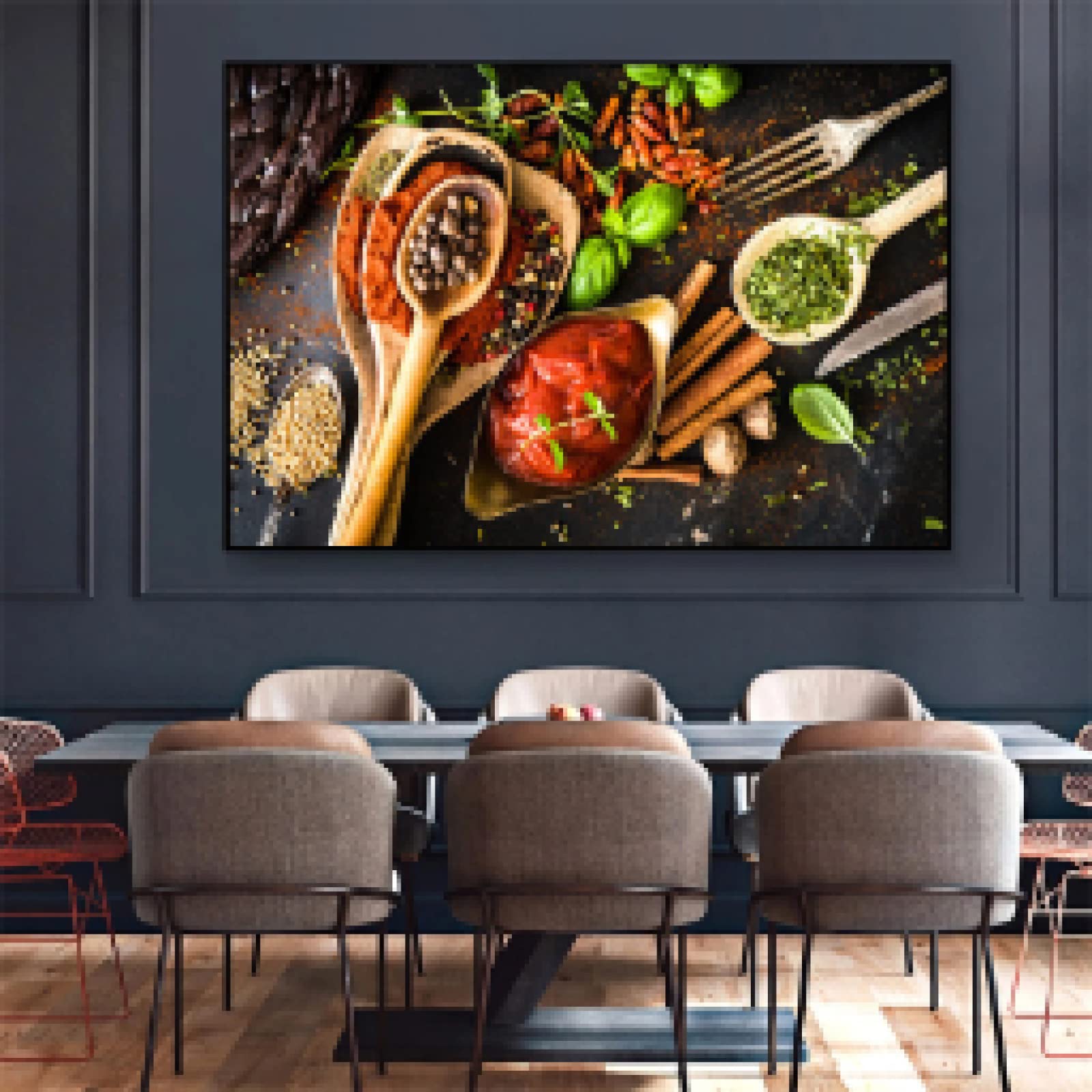 Impression toile grains et épices art mural haut de gamme 35x50