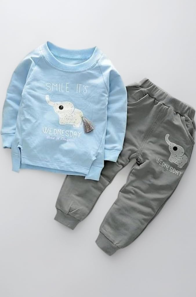 Be Bold Inside & Elegant Outside Baby's Cotton Tshirt Pant Set