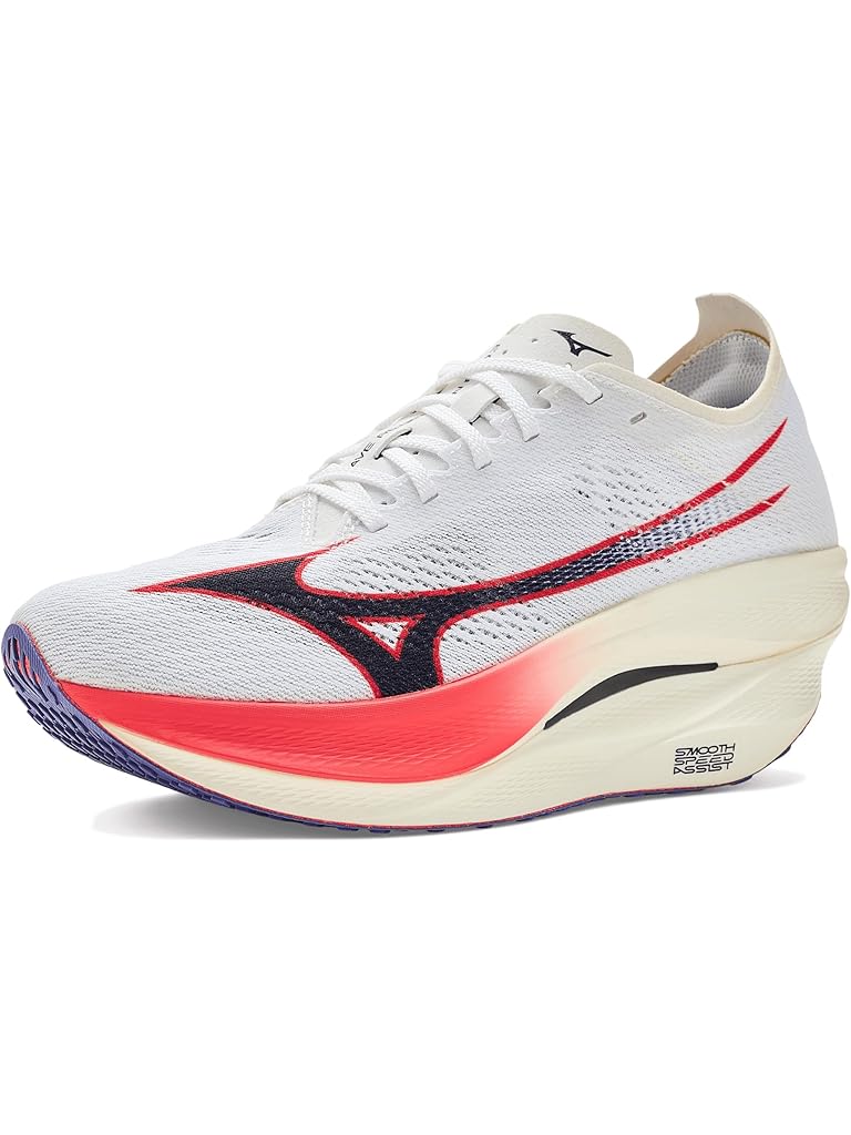 White Mizuno Wave Rebellion Pro 3