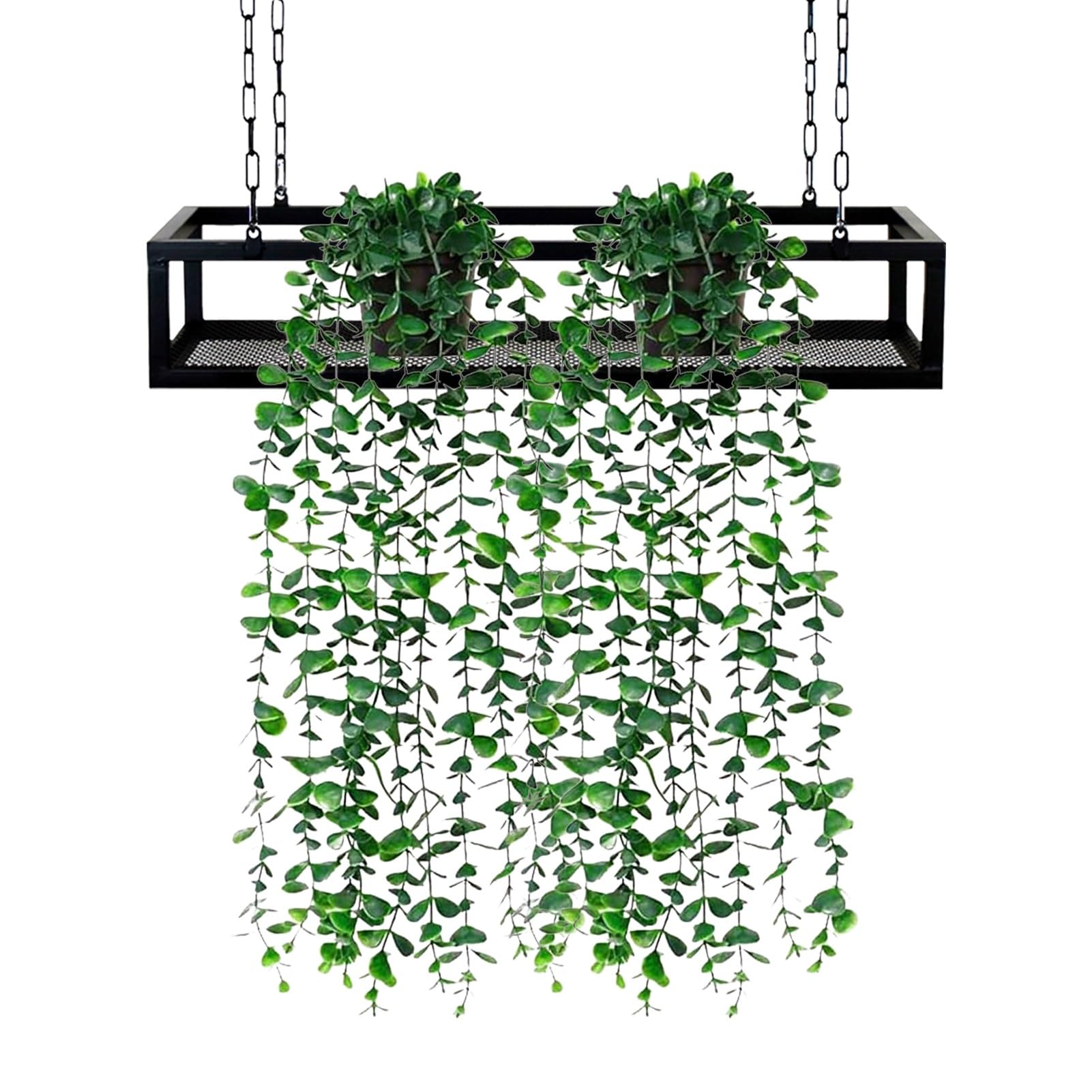 Étagères suspendues au plafond pour plantes : créez votre jungle urbaine au salon