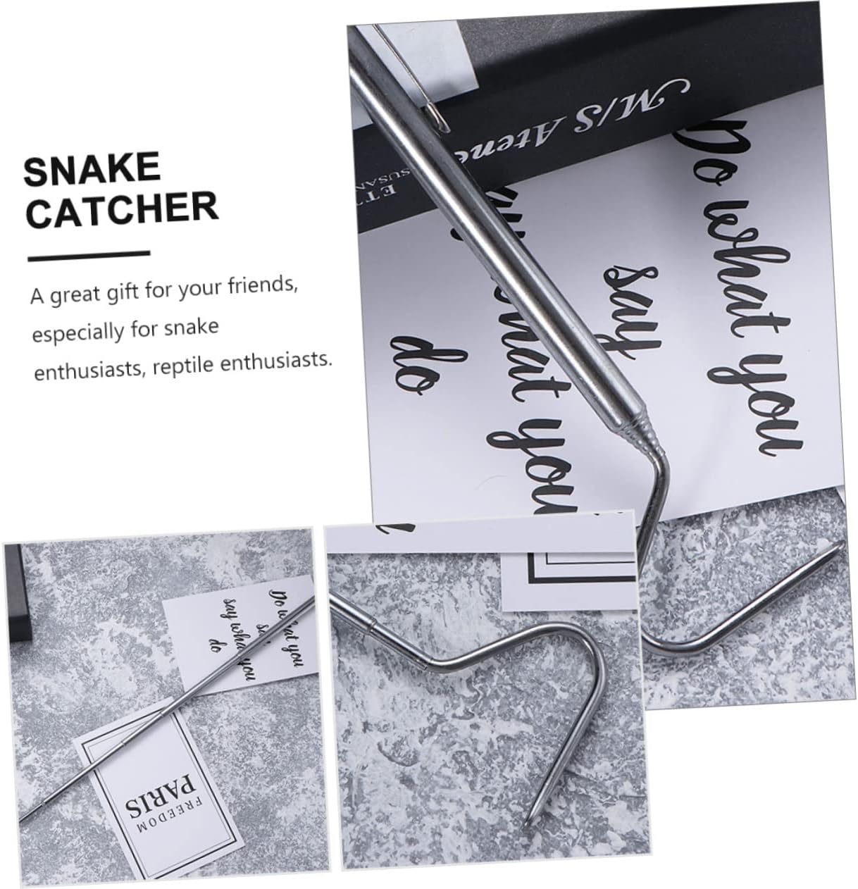2pcs Retractable Snake Hooks Sturdy Reptile for Safe Handling and Catching for Reptile Care and Management