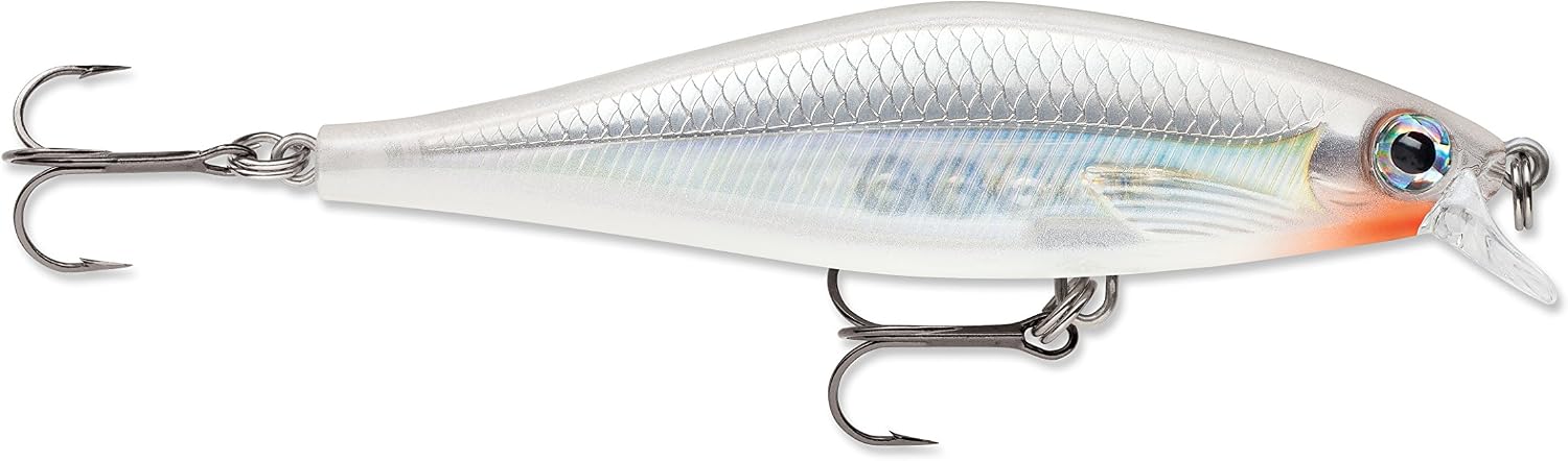 Rapala SDRS09 Shadow Rap Shad Lure (3.5-Inch, 0.3oz, Ghost)