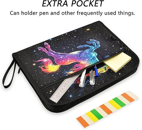 Vista 37 de Kcldeci Carpeta de archivos expansible de 13 bolsillos de mármol morado, carpeta de archivos de acordeón, organizador de documentos, carpeta