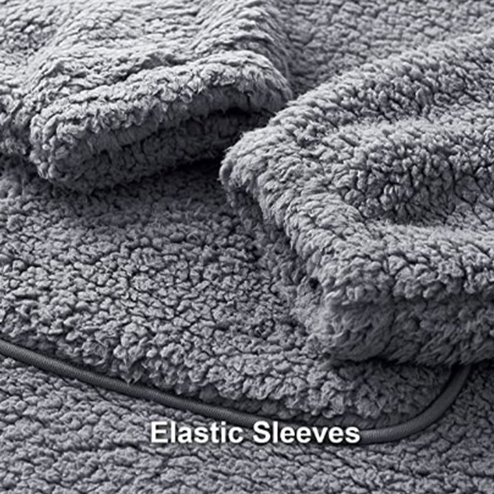 Coperta Donna con Cappuccio e Felpe Felpone Oversize Blanket Pullover Confortevole Adulti, Uomini, Felpe Invernali con Felpa con Cappuccio Tascabile, Ragazzi e Bambini per Divano TV Casa