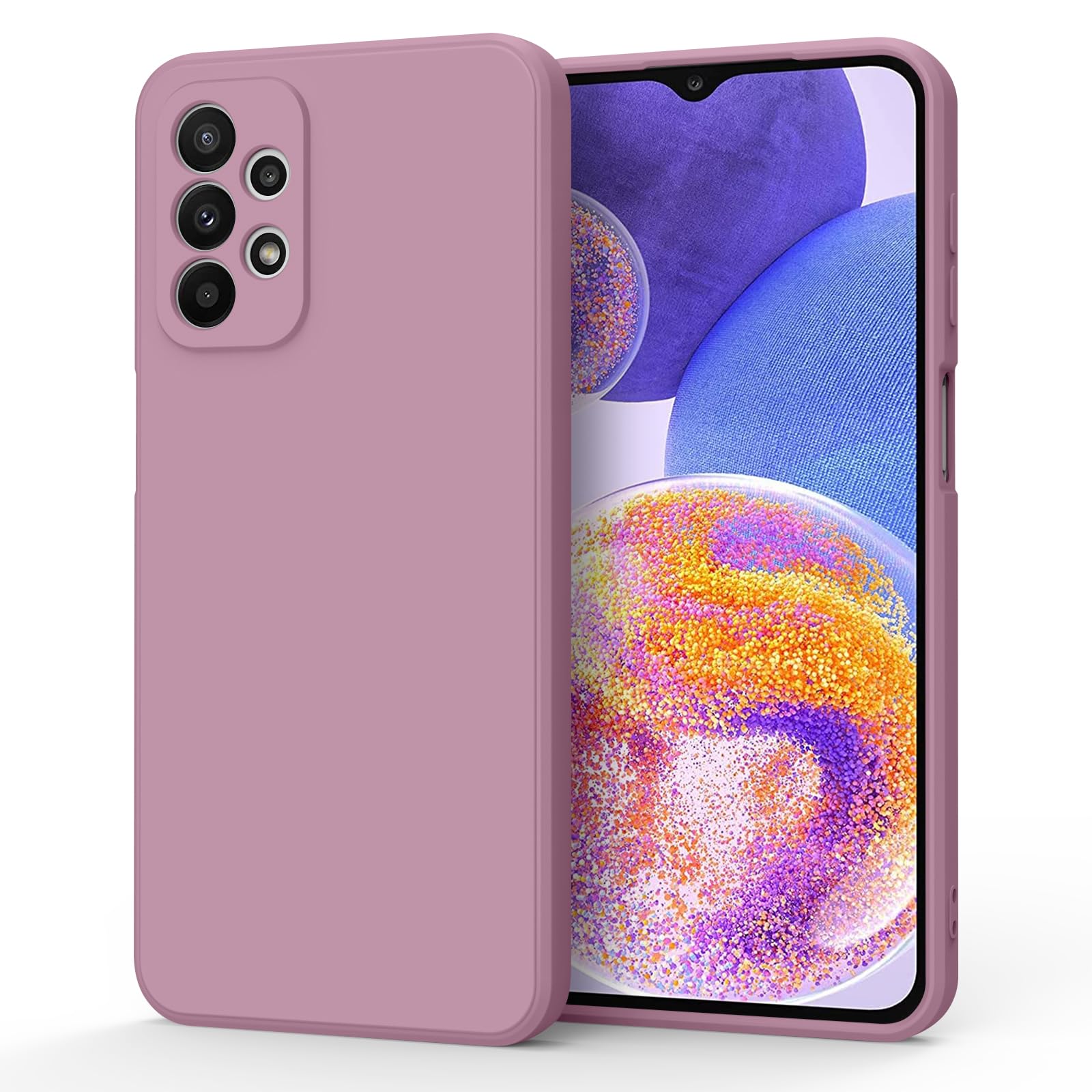 Tobfit Silicone Phone Case Compatible with Samsung Galaxy A23 5G 4G, Soft Protective Smart Phone Case for Women Men, Durable Anti-Scratch Shockproof Phone Cover (Rose Purple) (B0CP1RRW96) Amazon Price History, Amazon Price Tracker