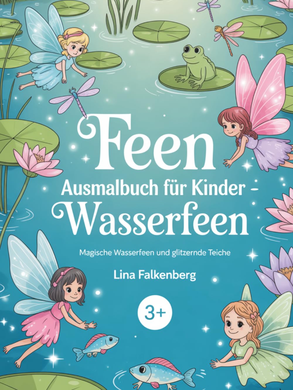 Feen Ausmalbuch für Kinder – Wasserfeen: Magisches Feen-Ausmalbuch mit Teichen, Flüssen und Wasserfreunden für Kinder von 3–7 Jahren (Zauberhafte Feenwelten)
