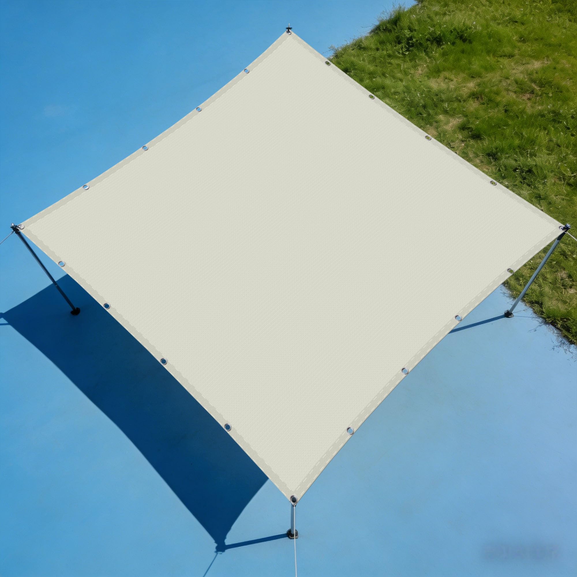 Auvent imperméable multi couleur 180 x 500 cm pour protection solaire extérieure
