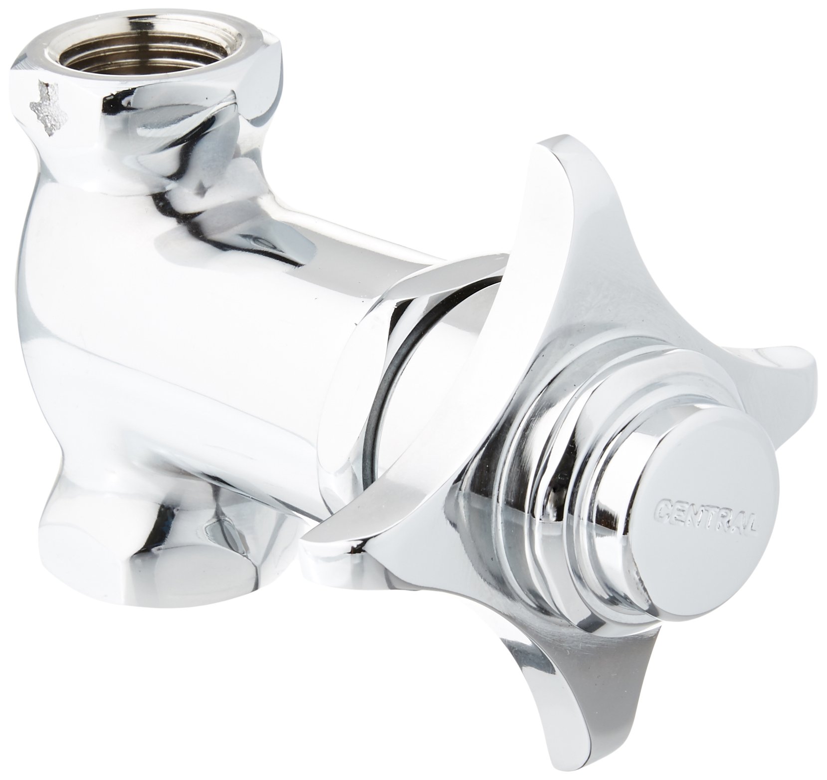 Central Brass0331-1/2 Self-Close Straight Stop in Chrome