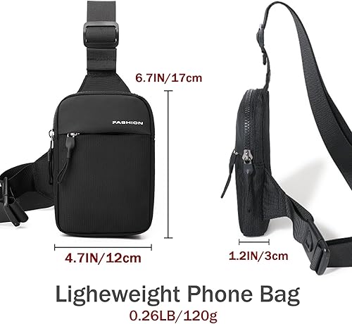 Vista 3 de Tealots Mini bolso bandolera para mujeres y hombres, bolsos cruzados pequeños, bolso ligero para teléfono, mochilas casuales