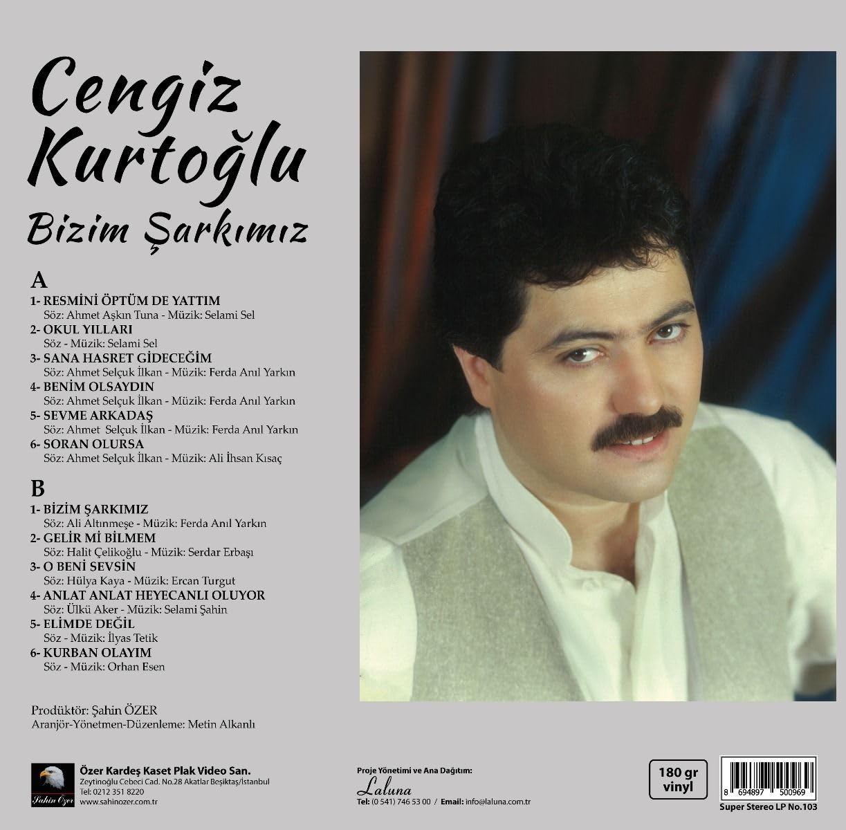 Cengiz Kurtoglu- Bizim Sarkimiz 33 Devir Plak Lp Vinil